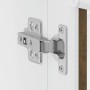 Armario de pared para cocina puerta cristal Porto roble ahumado