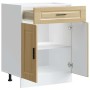 Mueble bajo de cocina porto roble sonoma madera reconstituida