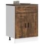 Mueble bajo de cocina porto roble ahumado madera reconstituida