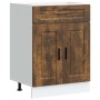 Mueble bajo de cocina porto roble ahumado madera reconstituida
