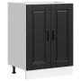 Mueble bajo de cocina Porto madera contrachapada negro