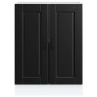 Mueble bajo de cocina Porto madera contrachapada negro