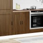 Mueble bajo de cocina porto roble marrón madera reconstituida