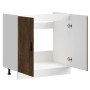 Mueble bajo fregadero Porto roble ahumado madera ingeniería