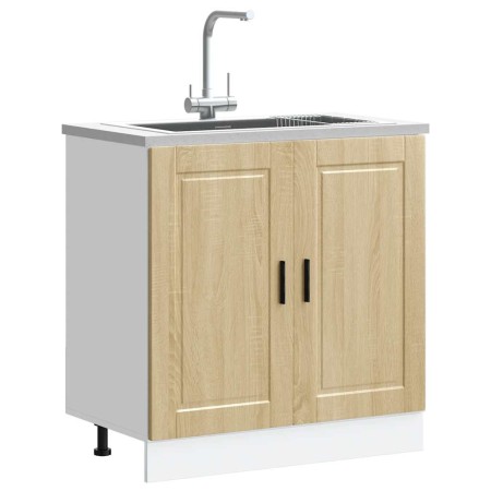 Mueble bajo fregadero Porto roble sonoma madera diseñada