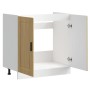 Mueble bajo fregadero Porto roble sonoma madera diseñada