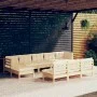 Gartenmöbel 10 Stück Kissen Kiefer Holz Creme Farbe von vidaXL, Gartensets - Ref: Foro24-3097115, Preis: 803,52 €, Rabatt: %