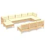 Gartenmöbel 10 Stück Kissen Kiefer Holz Creme Farbe von vidaXL, Gartensets - Ref: Foro24-3097115, Preis: 803,52 €, Rabatt: %