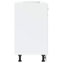Mueble bajo de cocina porto alto brillo blanco