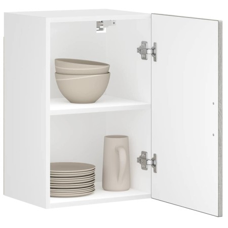 Armario de pared de cocina Porto gris sonoma madera ingeniería