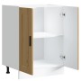 Mueble bajo de cocina porto roble artesano madera reconstituida
