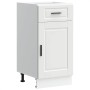 Mueble bajo de cocina Porto madera contrachapada blanca