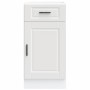 Mueble bajo de cocina Porto madera contrachapada blanca