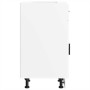 Mueble bajo de cocina Porto madera contrachapada blanca