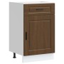 Mueble bajo de cocina porto roble marrón madera reconstituida