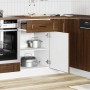 Mueble bajo de cocina porto roble marrón madera reconstituida