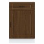 Mueble bajo de cocina porto roble marrón madera reconstituida