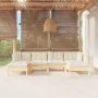 Gartenmöbel 6 Stück Kissen aus cremefarbenem Kiefernholz von vidaXL, Gartensets - Ref: Foro24-3097079, Preis: 465,20 €, Rabat...
