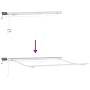 Toldo retráctil manual marrón 350x250 cm