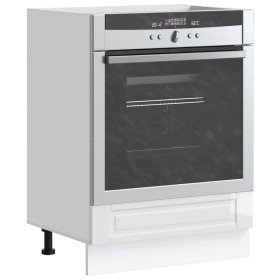 Mueble de horno Porto alto brillo blanco madera reconstituida
