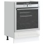 Mueble de horno Porto alto brillo blanco madera reconstituida