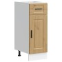 Mueble bajo de cocina porto roble artesano madera reconstituida