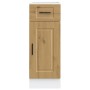 Mueble bajo de cocina porto roble artesano madera reconstituida