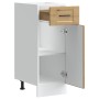 Mueble bajo de cocina porto roble artesano madera reconstituida