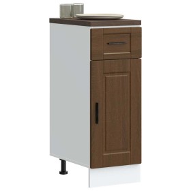 Mueble bajo de cocina porto roble marrón madera reconstituida