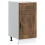 Mueble bajo de cocina porto roble ahumado madera reconstituida