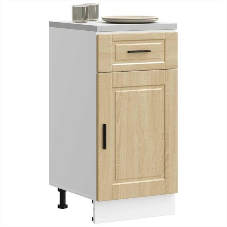 Mueble bajo de cocina porto roble sonoma madera reconstituida