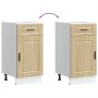 Mueble bajo de cocina porto roble sonoma madera reconstituida