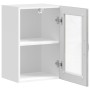 Armario de pared para cocina puerta cristal Porto gris hormigón