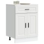 Mueble bajo de cocina Porto madera contrachapada blanca