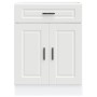 Mueble bajo de cocina Porto madera contrachapada blanca