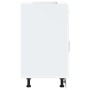 Mueble bajo de cocina Porto madera contrachapada blanca