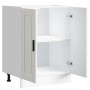 Mueble bajo de cocina porto alto brillo blanco