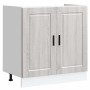 Mueble bajo fregadero Porto gris sonoma madera diseñada