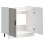 Mueble bajo fregadero Porto gris sonoma madera diseñada