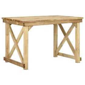 Mesa de jardín de madera de pino impregnada 110x79x75 cm