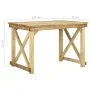 Impregnated pine wood garden table 110x79x75 cm by vidaXL, Garden tables - Ref: Foro24-318411, Price: 152,92 €, Discount: %