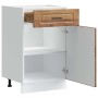 Mueble bajo de cocina porto madera vieja madera reconstituida