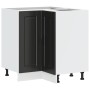 Mueble bajo esquina de cocina porto negro madera reconstituida