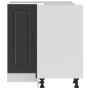 Mueble bajo esquina de cocina porto negro madera reconstituida