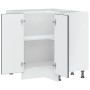 Mueble bajo esquina de cocina porto negro madera reconstituida