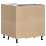 Mueble bajo esquina de cocina porto negro madera reconstituida