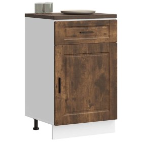 Mueble bajo de cocina porto roble ahumado madera reconstituida
