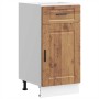 Mueble bajo de cocina porto madera vieja madera reconstituida