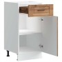 Mueble bajo de cocina porto madera vieja madera reconstituida