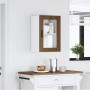 Armario de pared para cocina puerta cristal Porto roble marrón